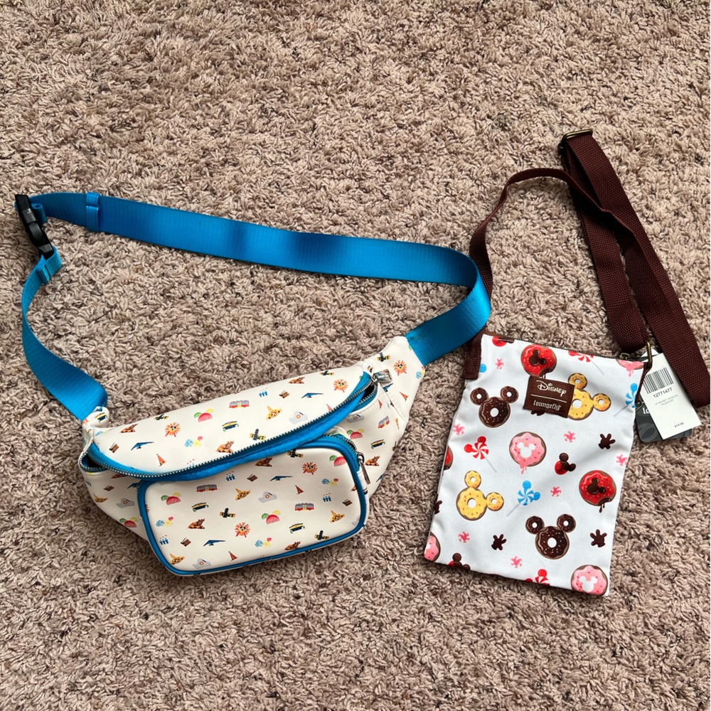 2 for 1 Loungefly fanny pack and passport bag